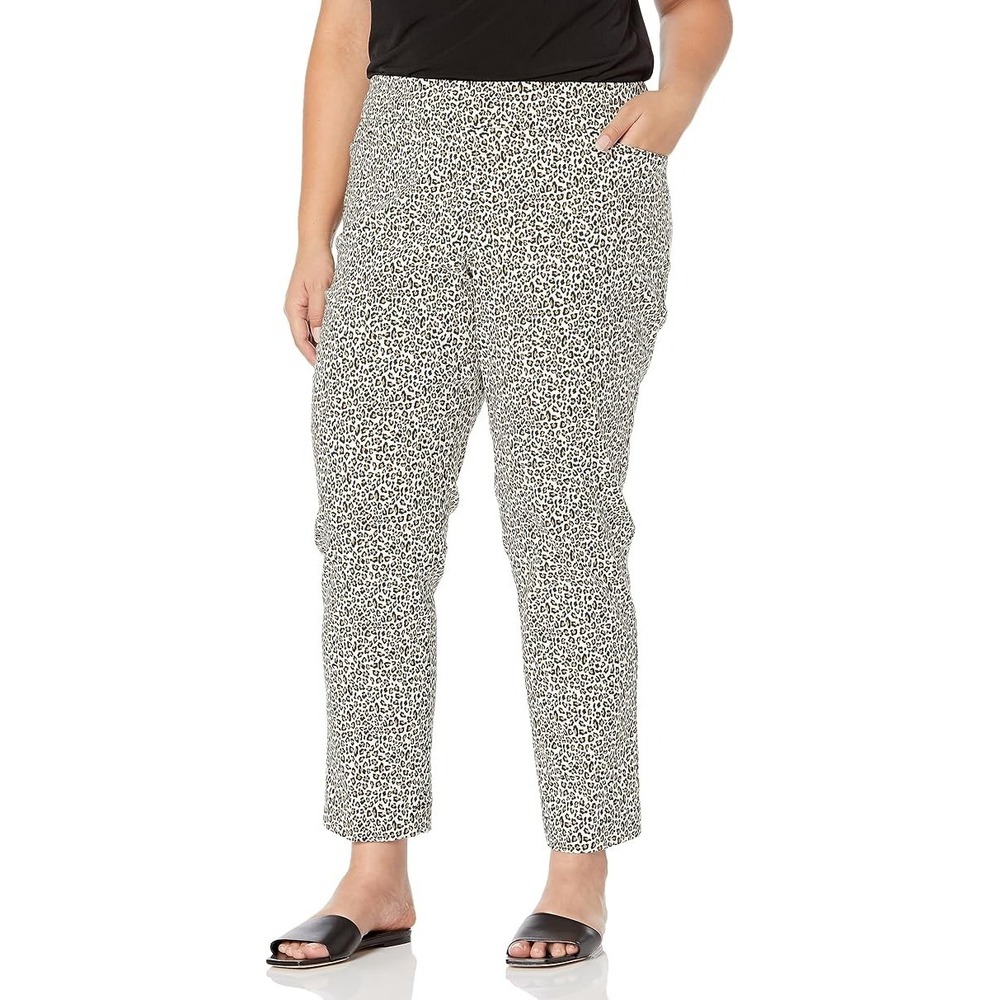 Slim-Sation Multiples Pants Women 16W Pull On Tummy Control, Ankle Leg, Pockets